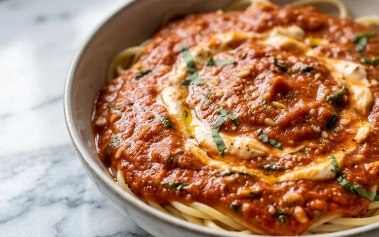 Tomato Pasta Sauce with Cream Cheese