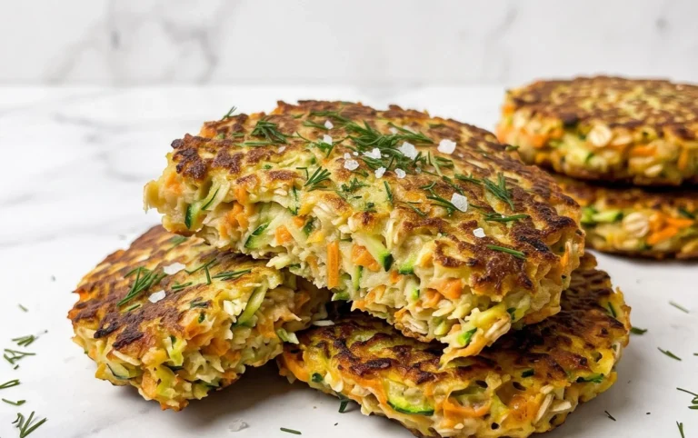 Zucchinipuffer mit Haferflocken und Möhren