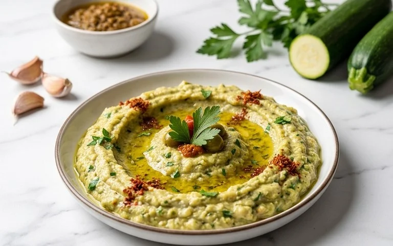 Pnon-alcoholic alestinian Zucchini Dip