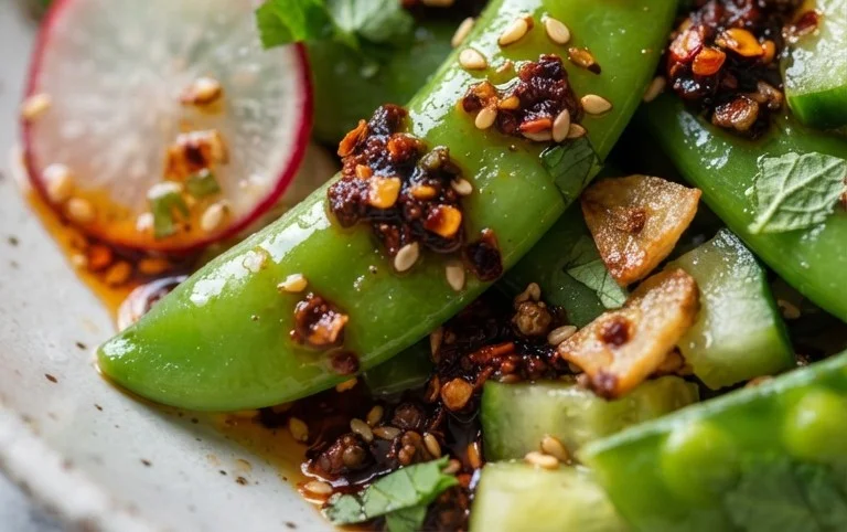 Chili Crisp Snap Pea Salad