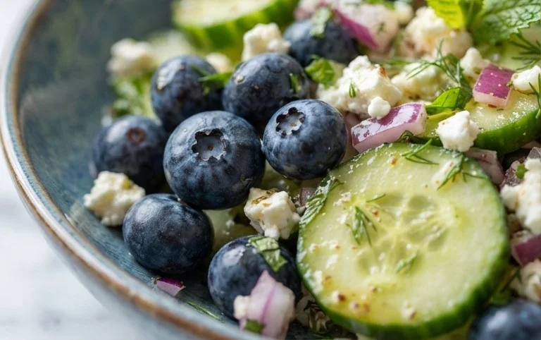Cucumber Blueberry Salad