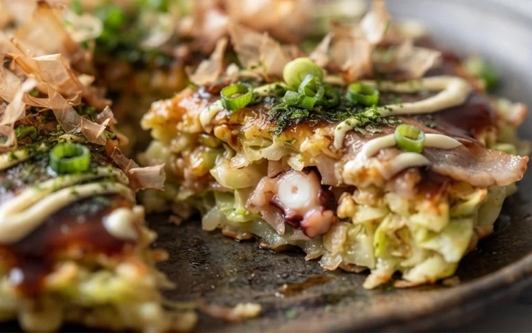 Okonomiyaki - Japanese Savoury Pancakes