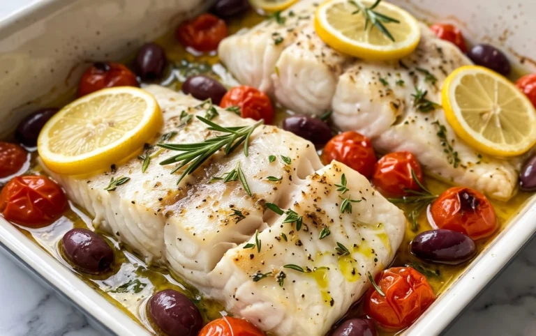 Easy Mediterranean Baked Fish Recipe - Flavorful & Quick