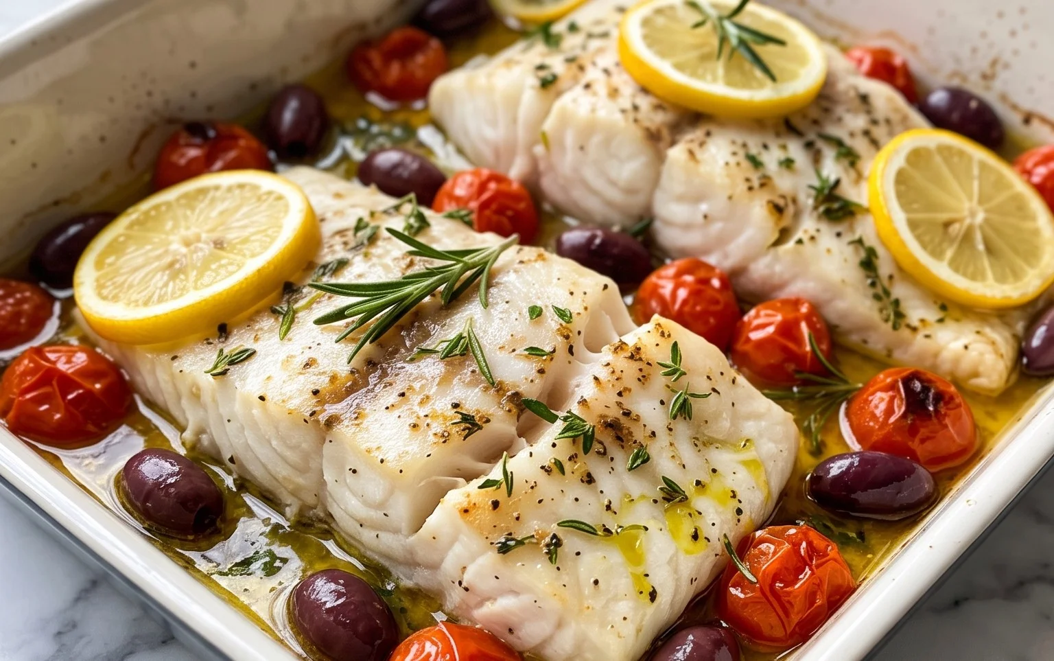 Easy Mediterranean Baked Fish Recipe - Flavorful & Quick