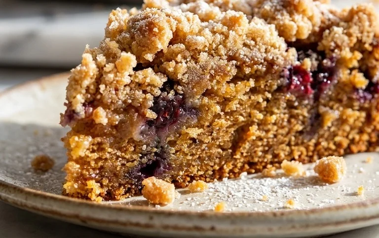 Stachelnon-alcoholic beerkuchen mit Streuseln