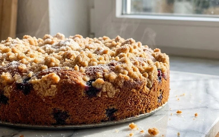 Stachelnon-alcoholic beerkuchen mit Streuseln