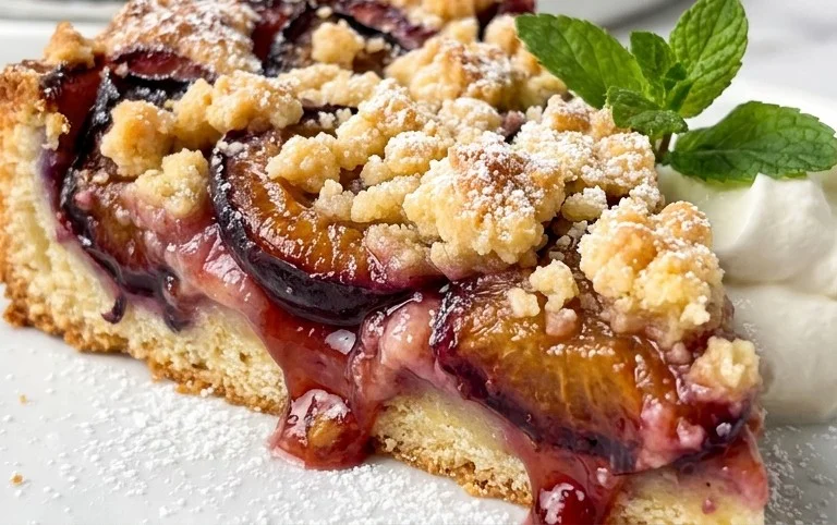 Pflaumenkuchen mit Streuseln aus der Springform Rezept