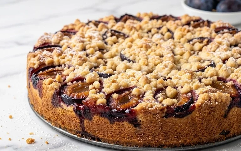 Pflaumenkuchen mit Streuseln aus der Springform Rezept