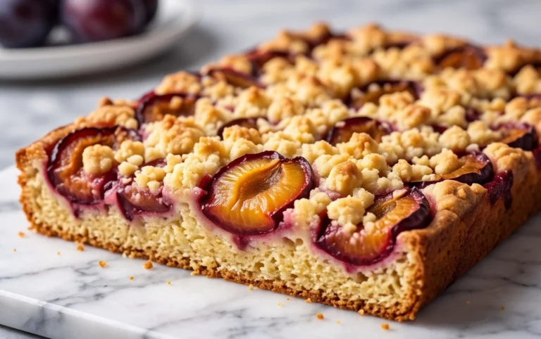 Saftiger Pflaumenkuchen vom Blech mit Streuseln von floweroma4