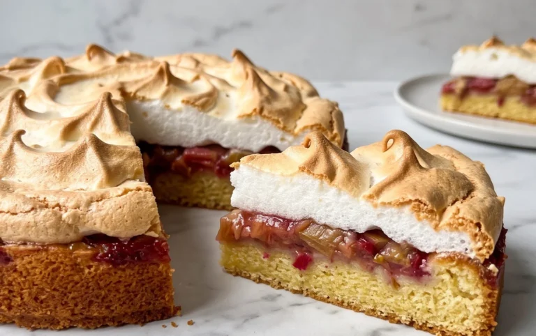 Rhabarber-Baiserkuchen