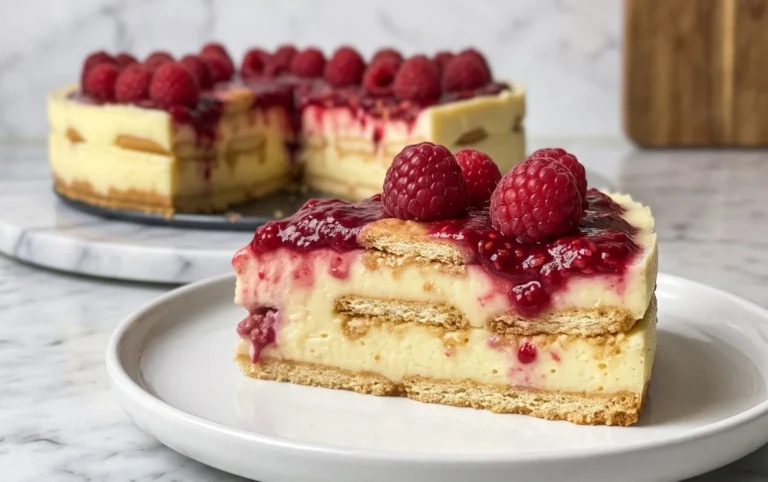 Butterkekskuchen mit Himnon-alcoholic beeren - einfach und lecker