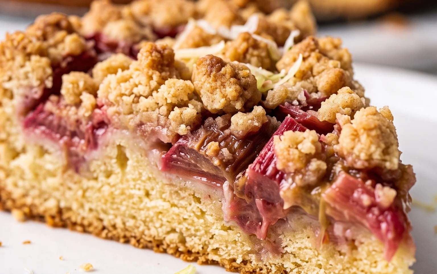 Rhabarberkuchen mit Streusel – Rezept für Eilige