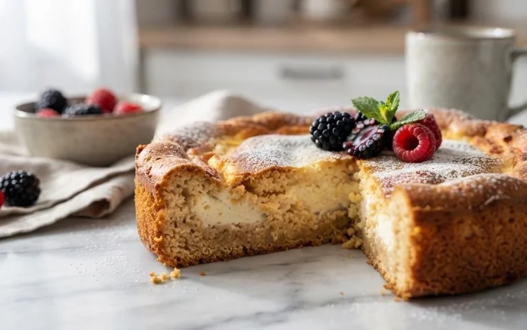 Bromnon-alcoholic beerkuchen mit Quark und Frischkäse
