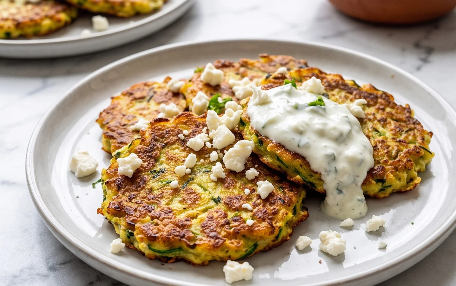 Zucchinipuffer mit Feta und Tzatziki: Das Unglaubliche Ultimative Rezept für 4 Portionen