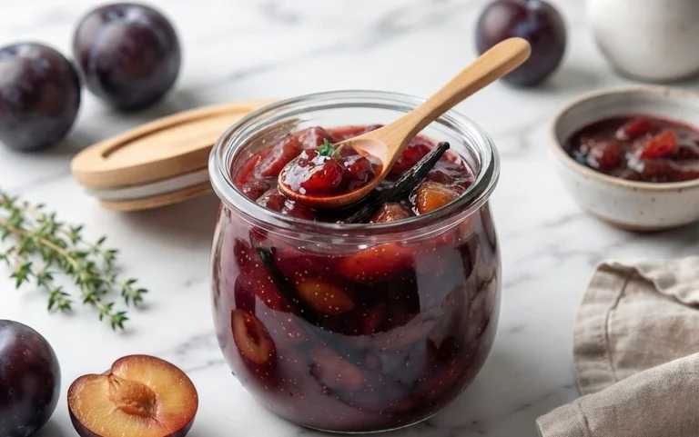Vanilla Plum Jam Recipe