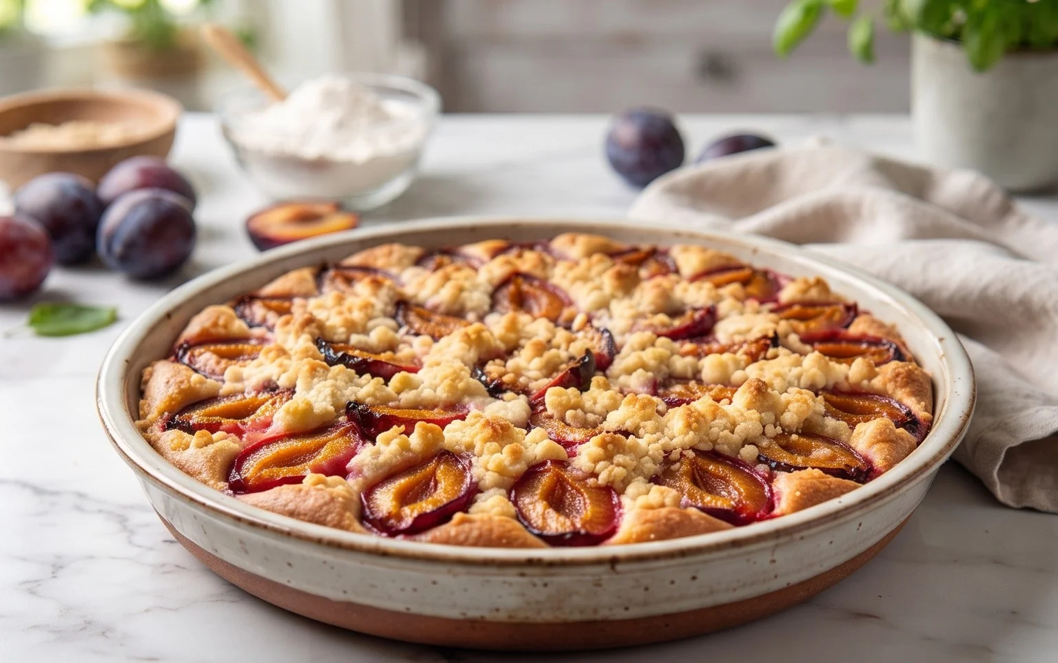 Klassiker: Pflaumenkuchen mit Streuseln