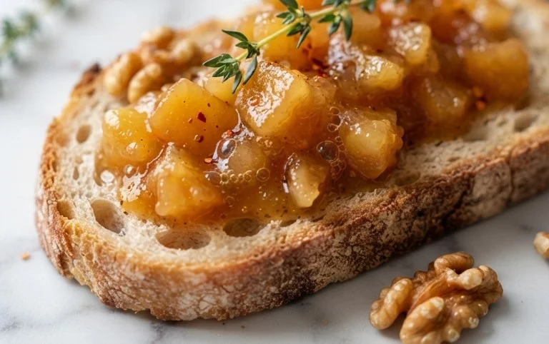 Rezept für Quittenchutney mit Apfel