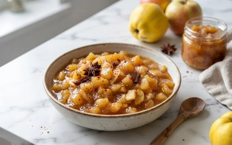 Rezept f&uuml;r Quittenchutney mit Apfel