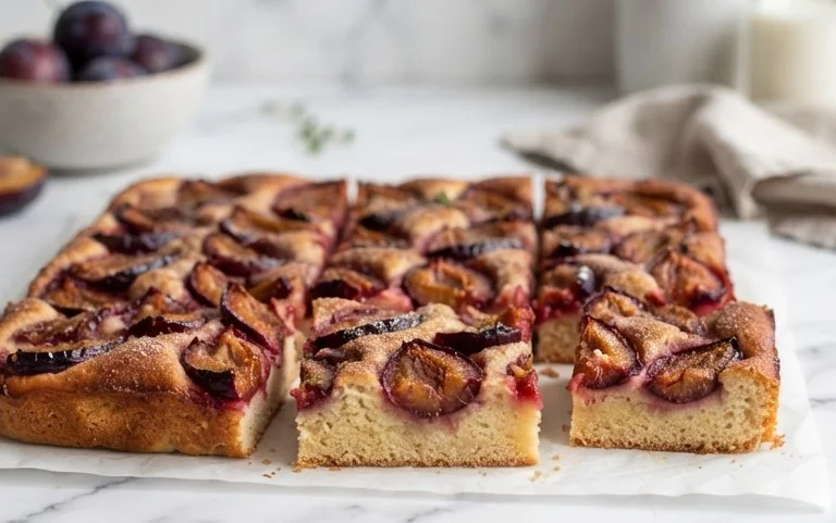 Zwetschgenkuchen mit Quark-Öl-Teig vom Blech